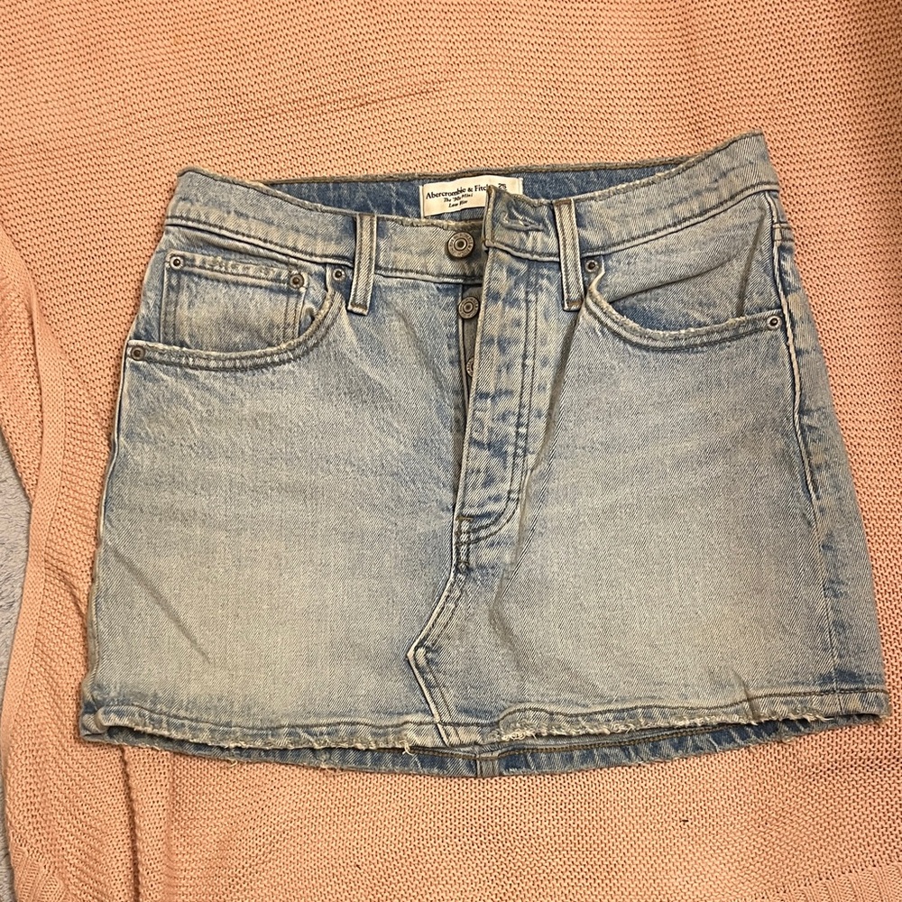 Abercrombie & Fitch Light Blue Mini Skirt